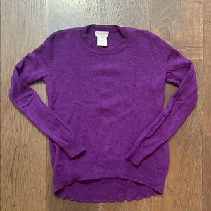 Oats Cashmere Purple Sweater Women’s Size XS Crewneck